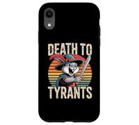 Cita divertida retro de Rabbit Death To Tyrants, vintage de los 90 Carcasa para iPhone XR