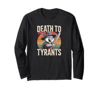 Cita divertida retro de Rabbit Death To Tyrants, vintage de los 90 Manga Larga
