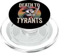 Cita divertida retro de Rabbit Death To Tyrants, vintage de los 90 PopSockets PopGrip para MagSafe