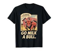Cita Divertida si los géneros confunden Que Vas a Leche un Toro Vintage Camiseta