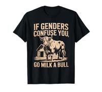 Cita Divertida si los géneros confunden Que Vas a Leche un Toro Vintage Camiseta