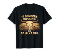 Cita Divertida si los géneros confunden Que Vas a Leche un Toro Vintage Camiseta