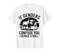 Cita Divertida si los géneros confunden Que Vas a Leche un Toro Vintage Camiseta