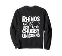 Cita Divertida sobre Animales rinocerontes Que no Son más Que Unicornios regordetes Sudadera