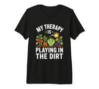 Cita Divertida sobre jardinería de My Therapy Is Playing in The Dirt Camiseta Premium