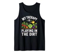 Cita Divertida sobre jardinería de My Therapy Is Playing in The Dirt Camiseta sin Mangas