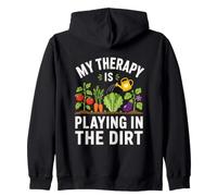 Cita Divertida sobre jardinería de My Therapy Is Playing in The Dirt Sudadera con Capucha