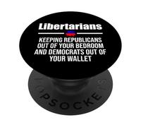 Cita Divertida sobre la Libertad del Partido Libertario PopSockets PopGrip Adhesivo