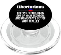 Cita Divertida sobre la Libertad del Partido Libertario PopSockets PopGrip para MagSafe
