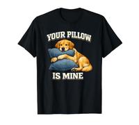 Cita Divertida sobre la Propiedad de un Perro sobre Compartir Espacio Personal Camiseta gráfica económica, Hombre, Negro, S