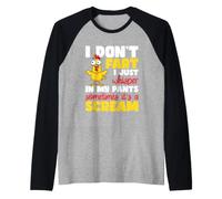 Cita Divertida sobre Pollo: «No me Tiro un Pedo, Solo susurro en mis Pantalones» Camiseta Manga Raglan
