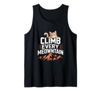 Cita divertida sobre un gato que sube a todas las montañas Camiseta sin Mangas