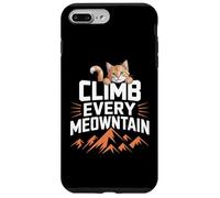 Cita divertida sobre un gato que sube a todas las montañas Carcasa para iPhone 7 Plus/8 Plus