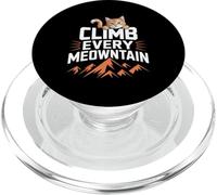Cita divertida sobre un gato que sube a todas las montañas PopSockets PopGrip para MagSafe