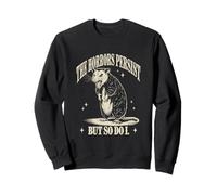 Cita divertida The Horrors Persist But So Do I Rat Vintage Sudadera