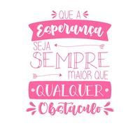 Cita en portugués brasileño La esperanza siempre es más grande que cualquier obstáculo y nunca guarda una sonrisa amable. Pegatinas artísticas de vinilo 41x49.1cm Pintura mural artística Rosa