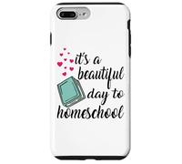 Cita escolar divertida de libros sobre «Es un hermoso día para educar en casa» Carcasa para iPhone 7 Plus/8 Plus