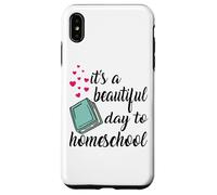 Cita escolar divertida de libros sobre «Es un hermoso día para educar en casa» Carcasa para iPhone XS Max