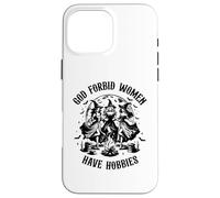 Cita Espeluznante de Bruja de Halloween Dios no lo quiera, Las Mujeres Tienen Pasatiempos Carcasa para iPhone 16 Pro MAX