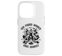 Cita Espeluznante de Bruja de Halloween Dios no lo quiera, Las Mujeres Tienen Pasatiempos Carcasa para iPhone 14 Pro