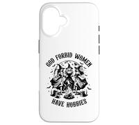 Cita Espeluznante de Bruja de Halloween Dios no lo quiera, Las Mujeres Tienen Pasatiempos Carcasa para iPhone 16