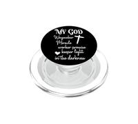 Cita Espiritual: Hacedor de Milagros y Luz en la Oscuridad PopSockets PopGrip para MagSafe