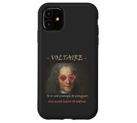 Cita filosófica de Voltaire: Conquista, Seduce, Divertida Carcasa para iPhone 11