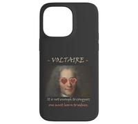Cita filosófica de Voltaire: Conquista, Seduce, Divertida Carcasa para iPhone 14 Pro MAX