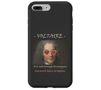 Cita filosófica de Voltaire: Conquista, Seduce, Divertida Carcasa para iPhone 7 Plus/8 Plus