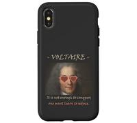 Cita filosófica de Voltaire: Conquista, Seduce, Divertida Carcasa para iPhone X/XS