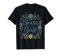 Cita Floral Azul de Bloom Kindly Camiseta