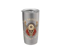 Cita gótica de calavera gótica May The Bridges I Burn Light My Way Vaso térmico de acero inoxidable de doble pared