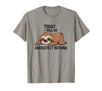 Cita Graciosa Today I Will Do Absolutely Nothing Sloth Camiseta