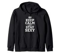 Cita gráfica de Confianza de Keep Calm and Stay Sexy Crown 3 Sudadera con Capucha