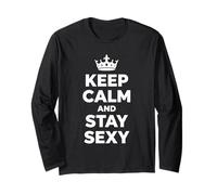 Cita gráfica de Confianza de Keep Calm and Stay Sexy Crown 4 Manga Larga