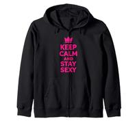 Cita gráfica de Confianza de Keep Calm and Stay Sexy Crown 7 Sudadera con Capucha