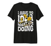 Cita gráfica Divertida con «No Tengo Idea de lo Que Estoy Haciendo en el Gimnasio» Camiseta Premium