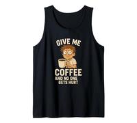 Cita gráfica Divertida de Give Me Coffee Camiseta sin Mangas