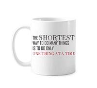 Cita Haz Una Cosa A La Vez Es El Atajo. Taza De Café Cerámica Tazas Con Asa Taza Para Capuchino Bebidas Oficina 330Ml