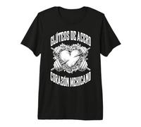 Cita hispánica de Funny Gym Spanish Steel Glutes Mexican Heart Camiseta Premium