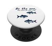 Cita inspiradora Be The One That Turns The Other Way PopSockets PopGrip Adhesivo