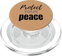 Cita inspiradora de Cuidado Personal Protect Your Peace PopSockets PopGrip para MagSafe