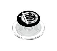 Cita Inspiradora de Fe: Agradece y Mira hacia Adelante PopSockets PopGrip para MagSafe