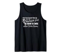 Cita Inspiradora de Fe: Dios Trabaja para el Bien Camiseta sin Mangas