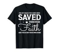 Cita Inspiradora de Fe y Gracia Divina Camiseta