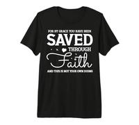 Cita Inspiradora de Fe y Gracia Divina Camiseta Premium