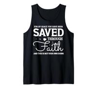 Cita Inspiradora de Fe y Gracia Divina Camiseta sin Mangas