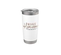 Cita inspiradora de Make Heaven Crowded Vaso térmico de acero inoxidable de doble pared