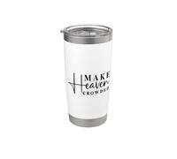 Cita inspiradora de Make Heaven Crowded Vaso térmico de acero inoxidable de doble pared