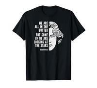 Cita inspiradora de Oscar Wilde: Mirando a las estrellas Camiseta